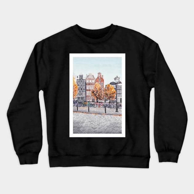 Amsterdam, Netherlands Crewneck Sweatshirt by NorrskenArt